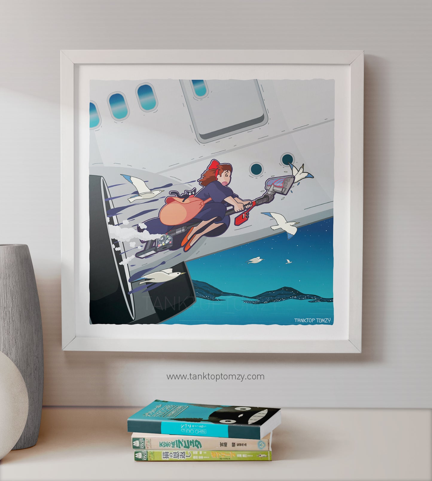 Kiki Takes Flight! (Ghibli Horror Series Print)