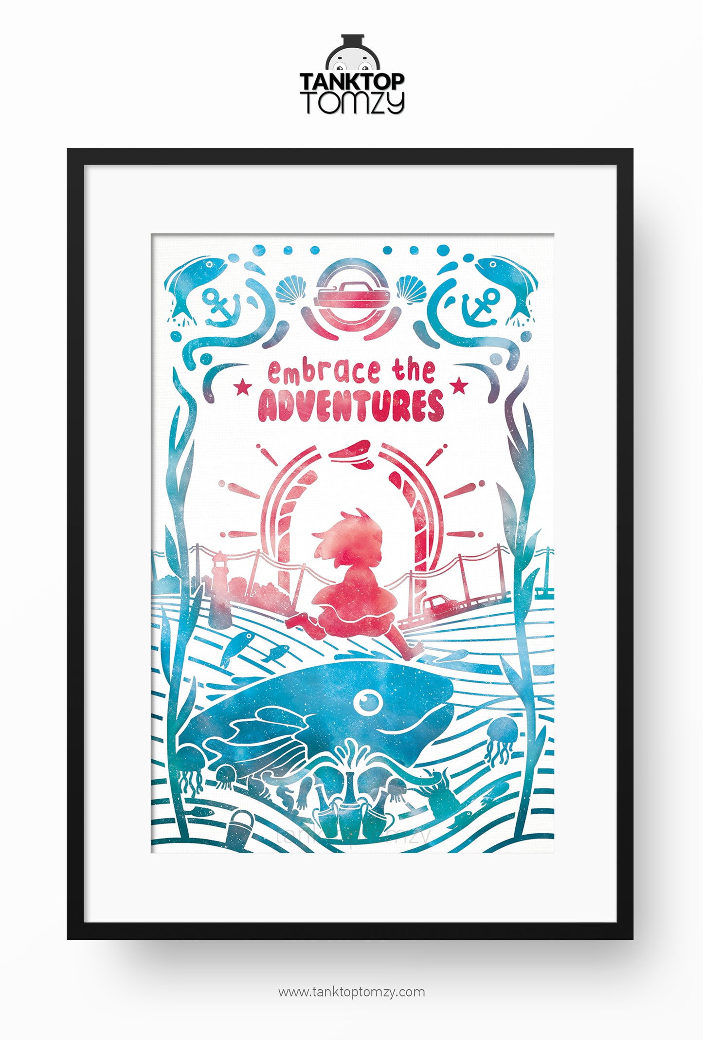 Ponyo! Run! 11x17 (Galaxy Style)