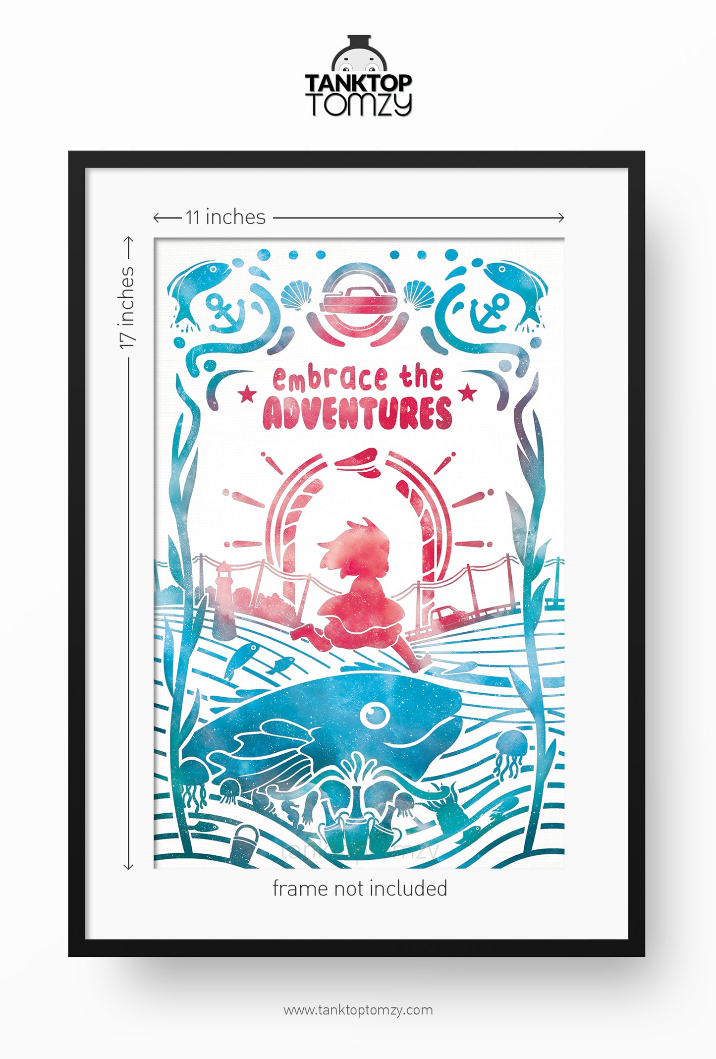 Ponyo! Run! 11x17 (Galaxy Style)