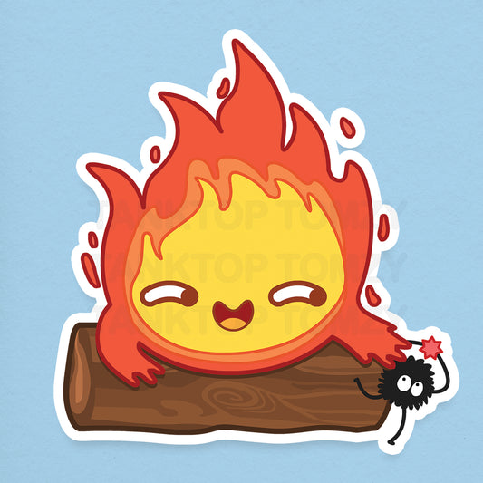 Happy Calcifer! 3" Vinyl Sticker