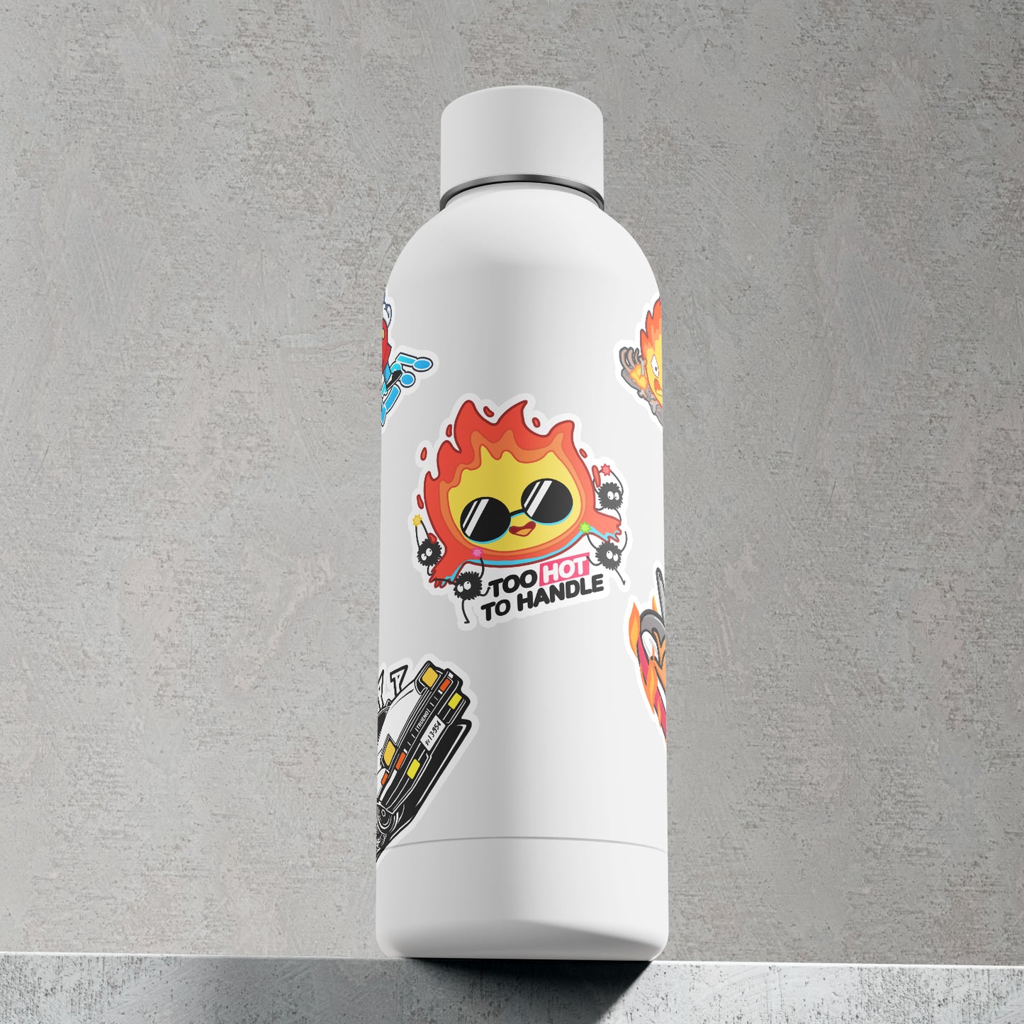 Calcifer is TOO HOT! 3" Vinyl Sticker