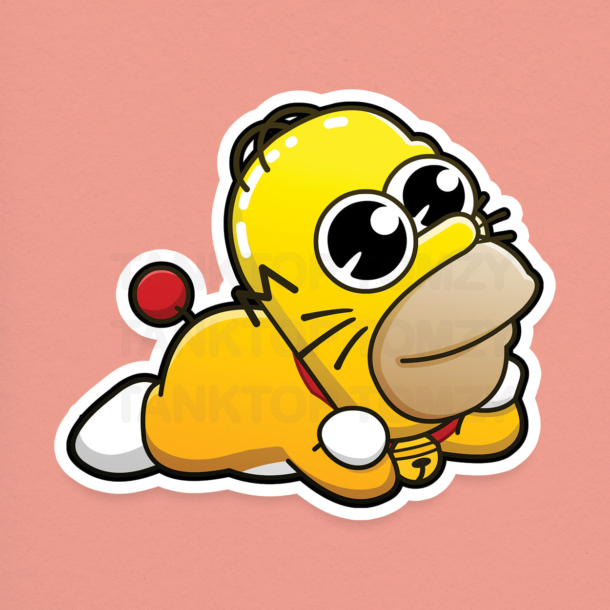 Watashi Wa Homer Desu! 3" Vinyl Sticker