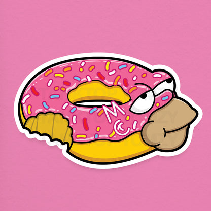Donut Loves Homer! 3" Vinyl Sticker (Copy)