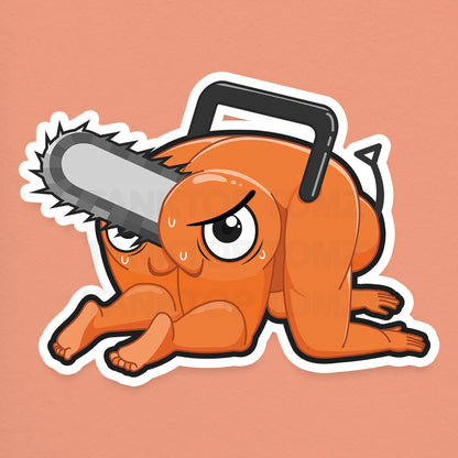 Pochita Gomenasai! 3" Vinyl Sticker