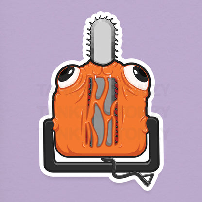 Pochita da Chainsaw! 3" Vinyl Sticker