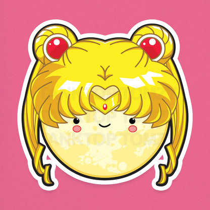 Sailormoon Face! 3" Vinyl Sticker