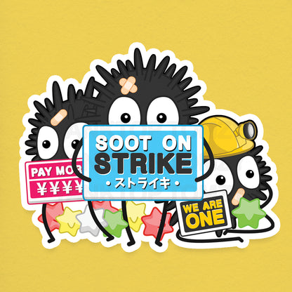 Soot on Strike! 3" Vinyl Sticker