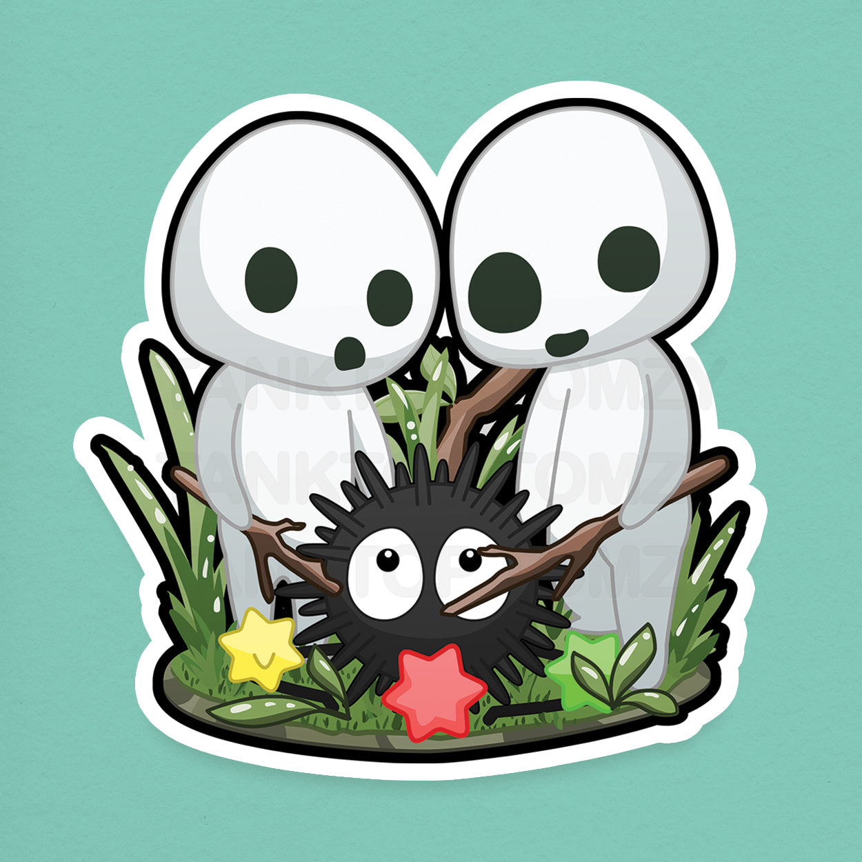 Spirit Buddies! 3" Vinyl Sticker