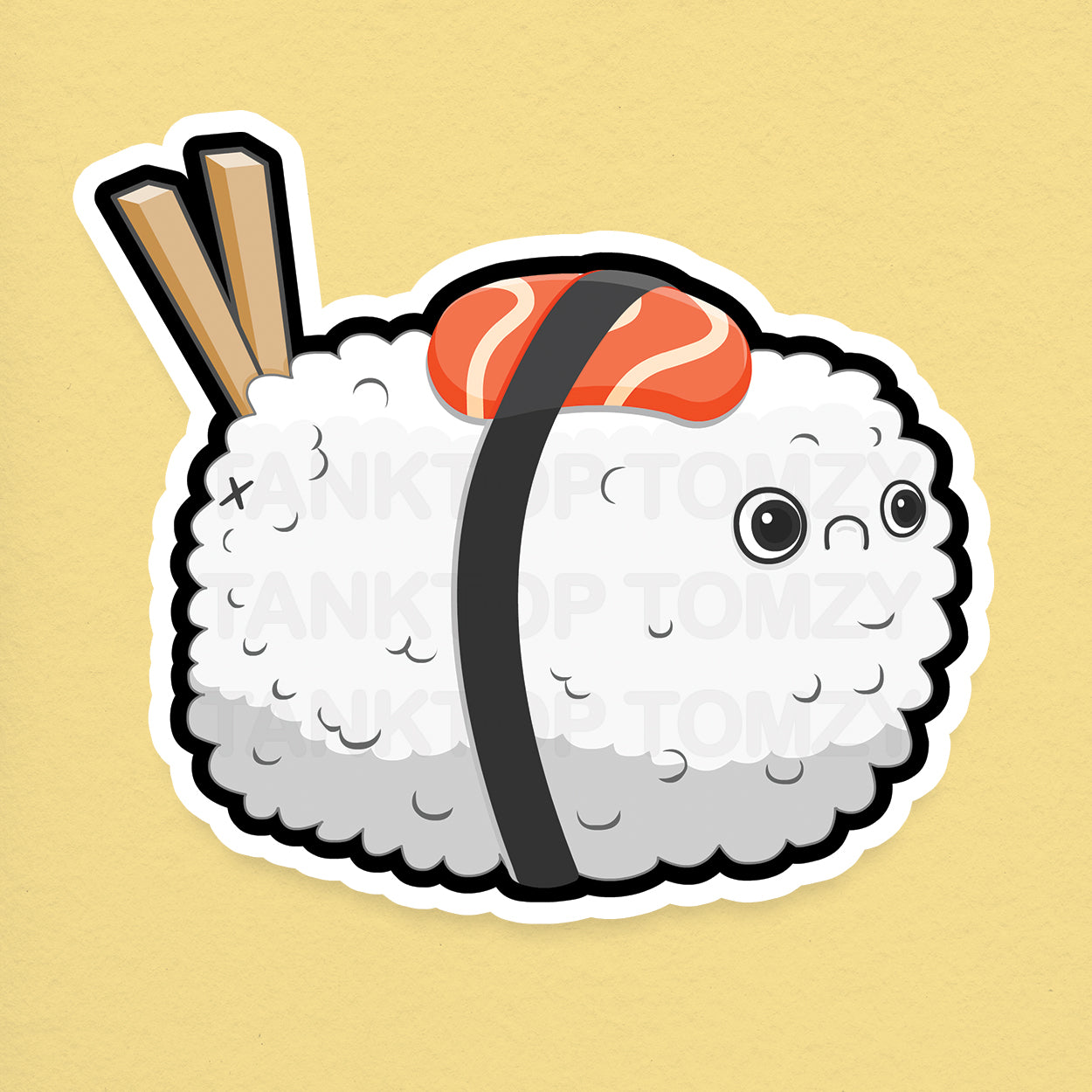 Sushi XXL! 3" Vinyl Sticker