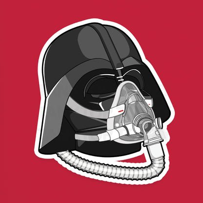 CPAP Vader! 3" Vinyl Sticker