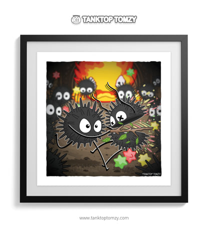Soot Fight Club! (Ghibli Horror Series Print)