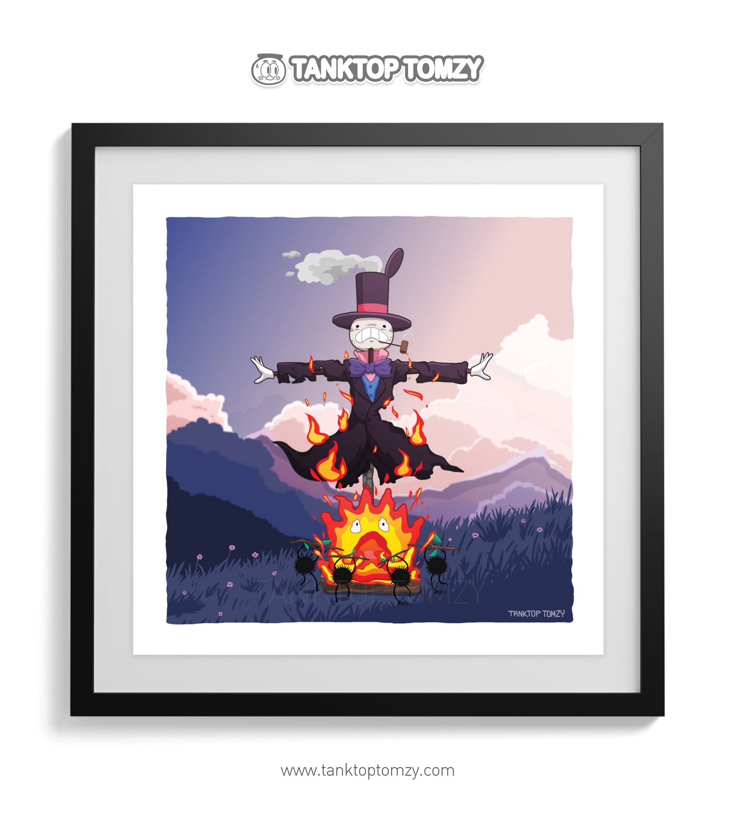 Turnip Head Flirts with Fire! (Ghibli Horror Series Print)