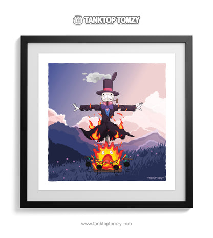 Turnip Head Flirts with Fire! (Ghibli Horror Series Print)