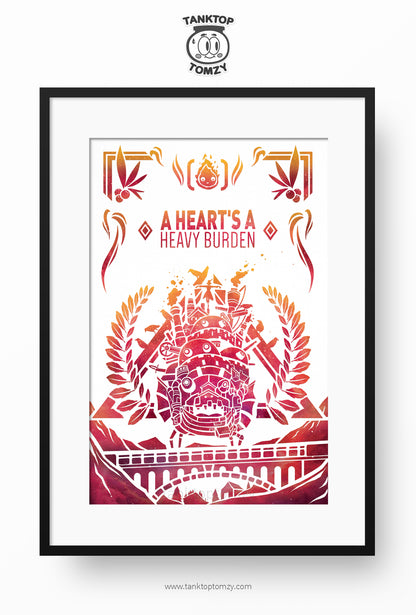 Howls Moving Castle 11x17 (Galaxy Style)