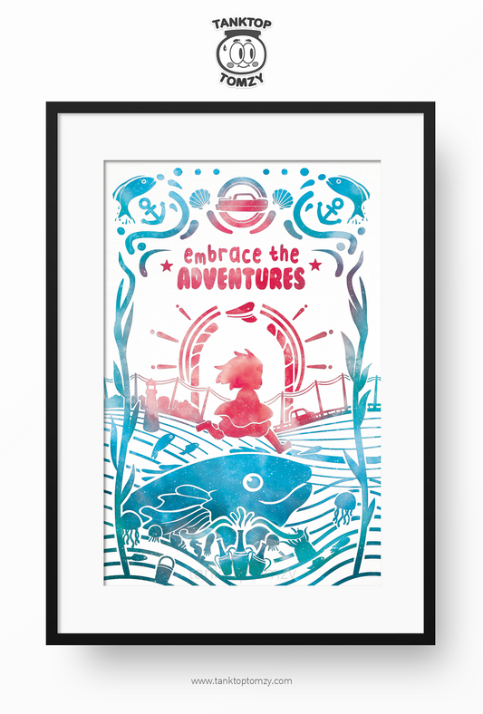 Ponyo! Run! 11x17 (Galaxy Style)