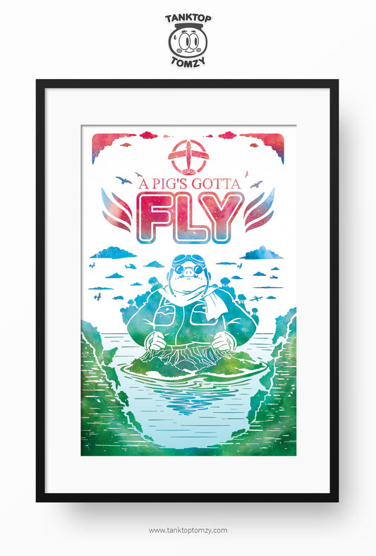 Porco Rosso 11x17 (Galaxy Style)