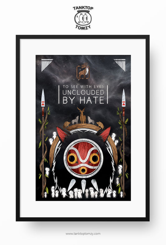 Princess Mononoke REMIX 11x17 (Galaxy Style)