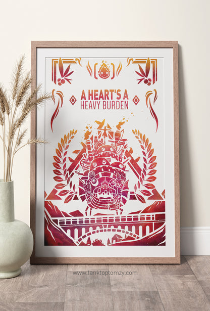 Howls Moving Castle 11x17 (Galaxy Style)