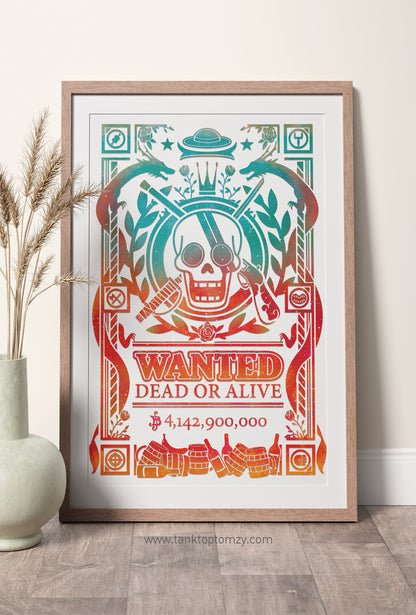 One Piece Red Hair Pirates 11x17 (Galaxy Style)